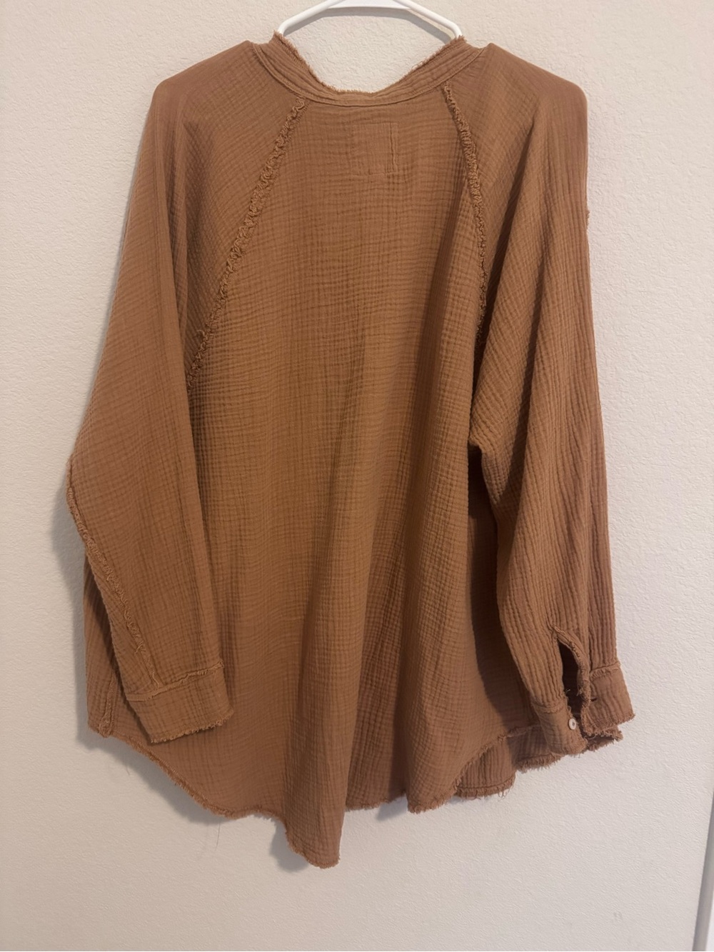 Aerie Oversized Gauzy Cover Up Button Shirt - Picture 5 of 5